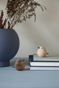 novoform Drevený vtáčik Mini Sparrow Smoke Stained Oak