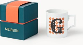 Westwing x MEISSEN, Ručne vyrobený hrnček's ozdobným motívom Initials