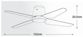 Lucci air 212999 - Stropný ventilátor AIRFUSION ARIA biela + diaľkové ovládanie