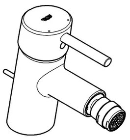 GROHE 32208001 - Bidetová batéria CONCETTO DN 15 lesklý chróm