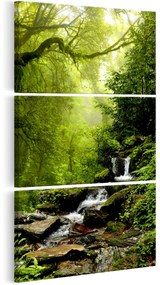 Artgeist Obraz - Brook among Trees Veľkosť: 60x120, Verzia: Premium Print