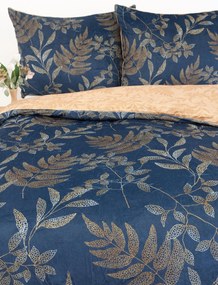 Predĺžené obliečky mikroplyš Digital – Gabriela tmavo modrá