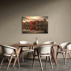Obraz farebných domčekov (90x60 cm)
