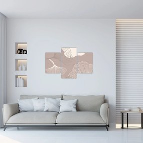 Obraz - Béžové listy N⁰1 (90x60 cm)