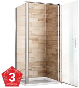 Sprchový kút Atena 80x80x190 chróm