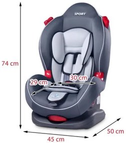 CARETERO Autosedačka CARETERO Sport classic graphite