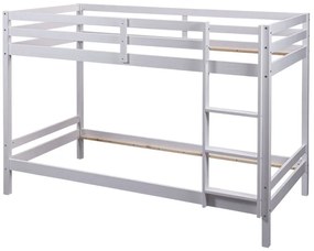 Inter Link Detská poschodová posteľ Small Cloud/Sleepy Cloud, biely lak (poschodová posteľ s rebríkom, 90 X 200 CM)  (100374709)