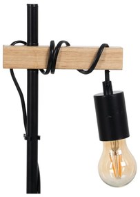 Stolová lampa v čiernej a prírodnej farbe (výška 52 cm) – Ixia