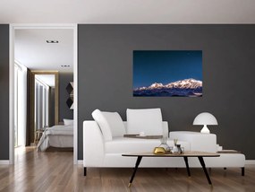 Obraz hôr a nočnej oblohy (90x60 cm)