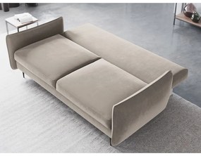 Béžová rozkladacia pohovka s úložným priestorom Cosmopolitan Design Vermont