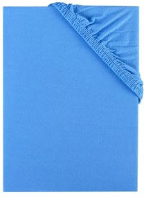 Plachta posteľná modrá jersey EMI: Detská plachta 60x120