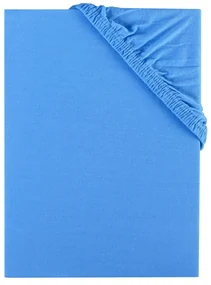 Plachta posteľná modrá jersey EMI: Detská plachta 60x120