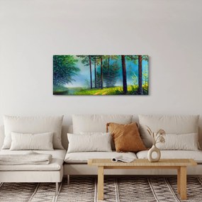 Obraz - Olejomaľba krajiny (120x50 cm)