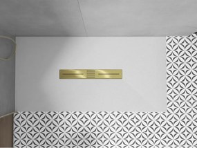 Mexen Toro, krytka sifónu pre sprchovú vaničku Toro (130-160 cm), zlatá lesklá, 43920050