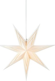 Biela závesná svetelná dekorácia s vianočným motívom ø 70 cm Sombra – Markslöjd