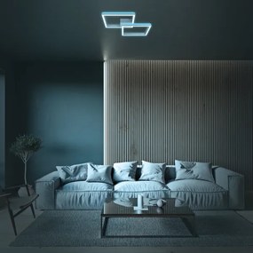 Brilo - LED RGBW Stmievateľný prisadený luster FRAME 2xLED/17W/230V 2700-6500K+ DO