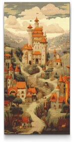 Gario Diamantové maľovanie Hradné predmestie Rozmery: 40 x 80 cm, Rámovanie: S vnútorným rámom, Diamanty: Štvorcové