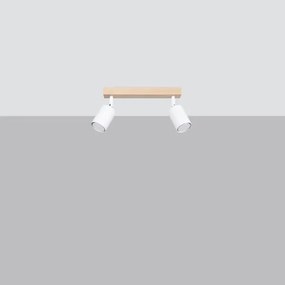 Sollux SL.1286 - Bodové svietidlo VERDO 2xGU10/10W/230V biela