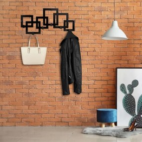 Nástenný vešiak KARDUS čierny