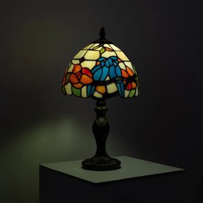 Brilagi - Tiffany vitrážová stolná lampa JUNGLE 1xE27/60W/230V