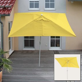 Slnečník N23 2x3m polyester/hliník - žltá