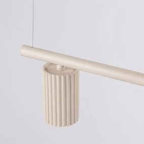 Sollux SL.2713 - Závesné svietidlo na lane KARBON 4xGU10/10W/230V krémové
