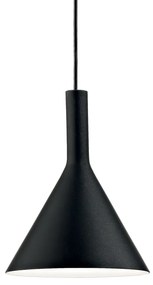 IDEAL LUX Závesný luster na lanku COCTAIL, čierny