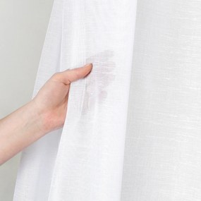 Goldea luxusná lesklá záclona - biela 300 cm