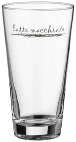 Sklenené hrnčeky s lyžičkami v striebornej farbe v súprave 6 ks 280 ml - WMF