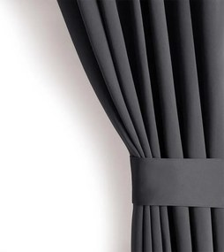Zatemňovací záves blackout RESTILO grafitový 140 x 245 cm sada 2 ks