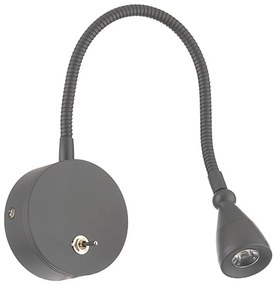 ONLI - LED Flexibilná lampička LEXI LED/1W/230V 4000K šedá