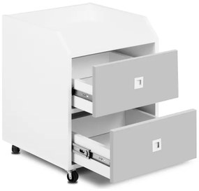 Detský úložný kontajner MIRUM 54,2x42,4 cm biela/šedá