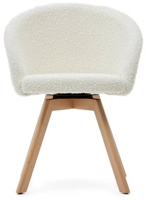 Jedálneská stolička viran fleece biela MUZZA