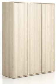 Kancelárska skriňa FRAME, 3x dvere, 1299 x 450 x 1735 mm, PUSH-lock, dub prírodný