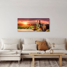 Obraz vinice s vínom (120x50 cm)