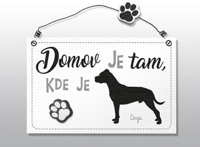 Nekupto Dekorace cedule se psem Doga