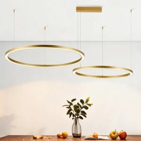 Brilagi - LED stmievateľný luster na lanku PORTOFINO LED/98W/230V zlatý +DO