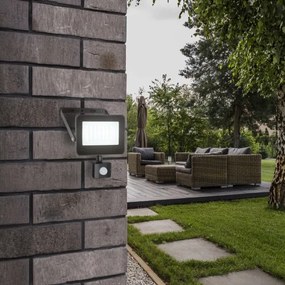 Rabalux 7068 - LED Reflektor so senzorom FLOOD LED/30W/230V 4000K IP44 čierna