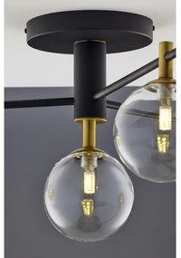 Jupiter 2034 - Prisadený luster FIGARO 4xG9/10W/230V čierna/zlatá/béžová/číra