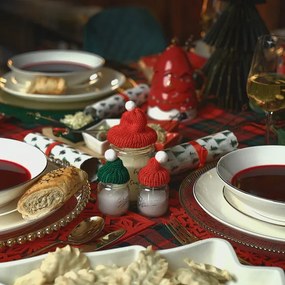 Dekoratívny tanier GOLDEN BALLS so zlatým okrajom s guličkami 807546