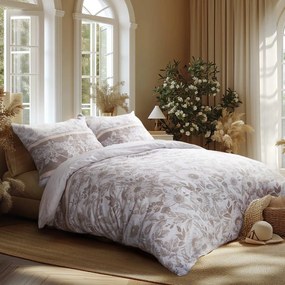 SATÉNOVÉ OBLIEČKY SATINLOVE 180X200 CM, 2KS 70X80 CM KVETY