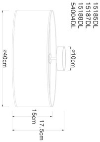 Globo 54004DL - Stropné svietidlo s reproduktorom THERESA 3xE27/40W/230V