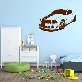 Veselá Stena Samolepka Auto Mustang Farba: hnedá, Veľkosť: 80 x 50 cm
