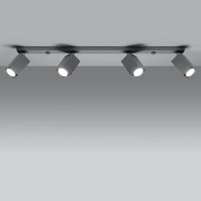 Sollux SL.0461 - Bodové svietidlo MERIDA 4xGU10/40W/230V šedá