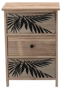 Komoda ZOFIA s 3 zásuvkami – boho dizajn, 40 x 29 x 58 cm