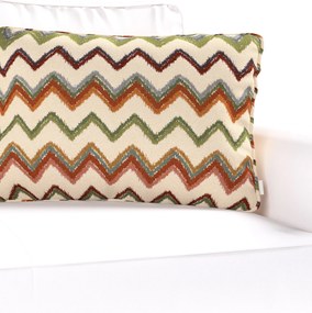 Gabika so šnúrkou, obliečka 60x40cm farba produktu viacfarebná látka zapletaná, vzorované