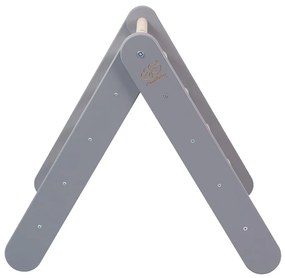 Sivý pikler trojuholník z borovicového dreva 60x60x60 cm Montessori – Meowbaby