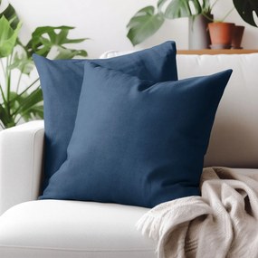 Goldea dekoračná obliečka na vankúš marbella - námornícka modrá 50 x 50 cm