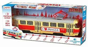 Rappa Tramvaj, ktorá hlási zastávky česky PRAGUE, 28 cm