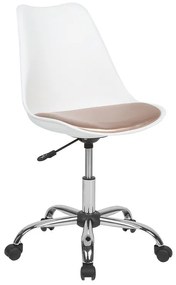 Kancelárska stolička biela/zlatá DAKOTA II Beliani